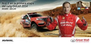 Great Wall Nº1 En la primera etapa del Rally Dakar 2014