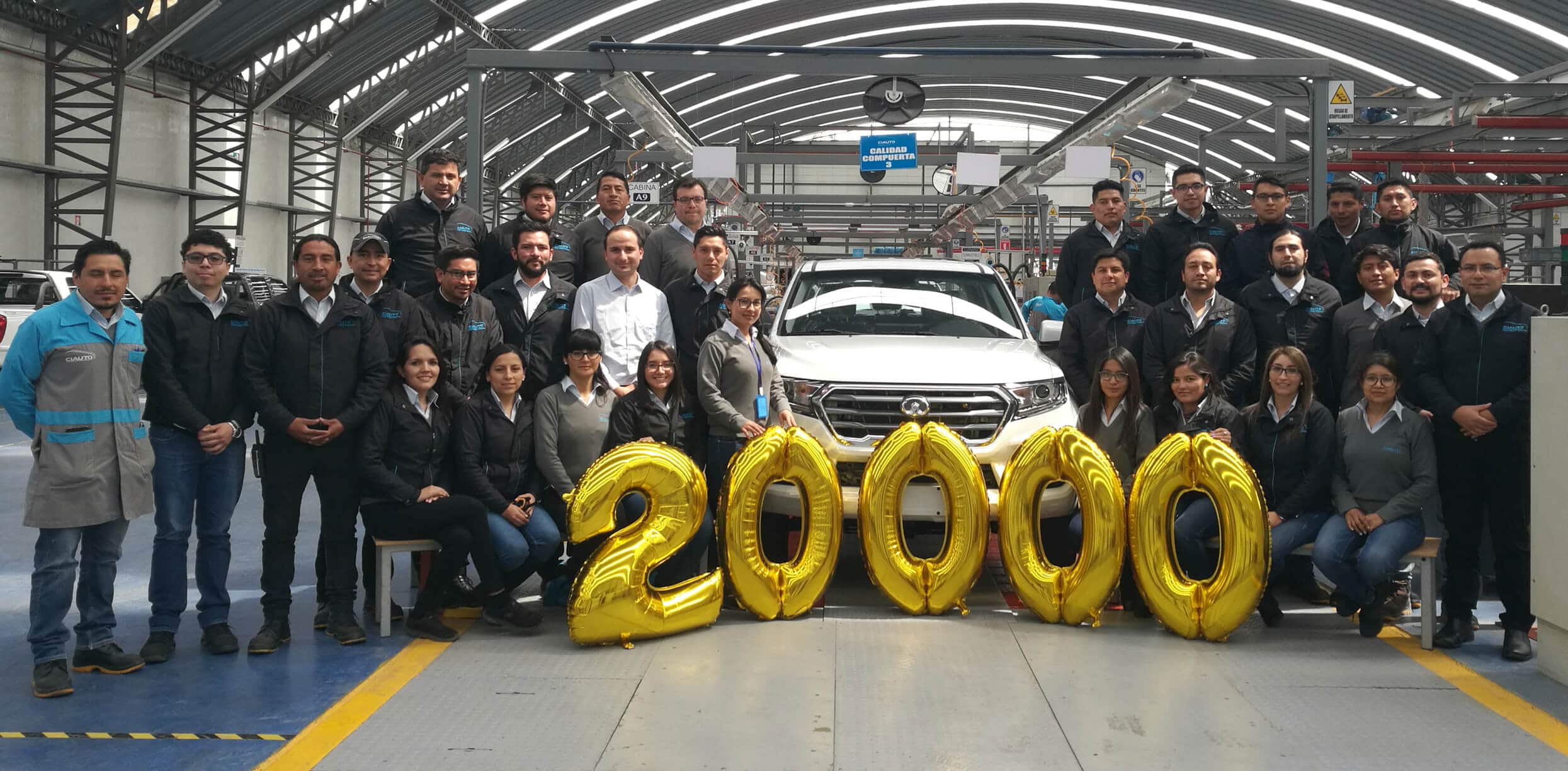 La camioneta más vendida en el país fue nuestro carro 20.000 ensamblados en CIAUTO