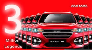 Ambacar Haval All New H6 tres millones de unidades vendidas