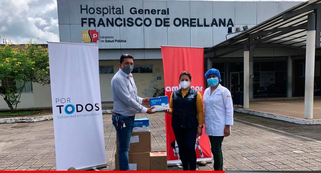 Noticias Ambacar, donación de mascarillas a hospitales