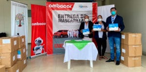 Noticias Ambacar, donación de mascarillas en concesionario Esmeraldas